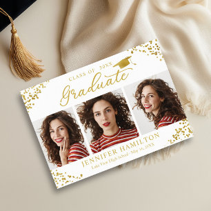 Faire-part de remise de diplôme avec photo et conf