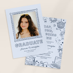 Faire-part de remise de diplôme avec photo et dood