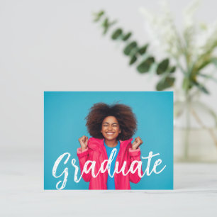 Faire-part de remise de diplôme avec photo et écri
