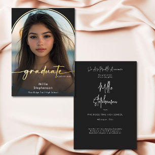 Faire-part de remise de diplôme minimaliste modern