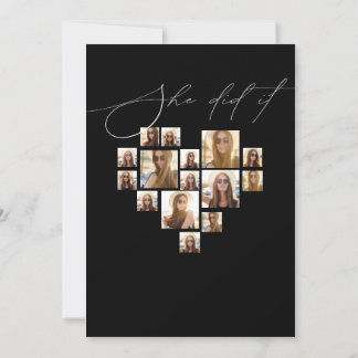 Faire-part de remise de diplômes avec collage de 1