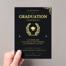 faire-part de remise de diplômes élégants