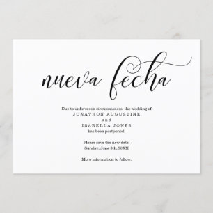 Faire-part de report Mariage espagnol