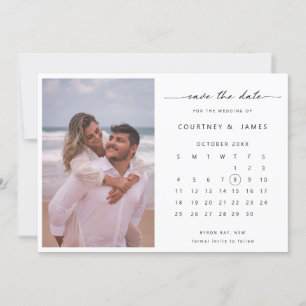 Faire-part de sauvegarde de date photo de calendri
