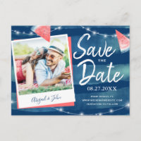 Faire-part de save the date avec photo de pastèque
