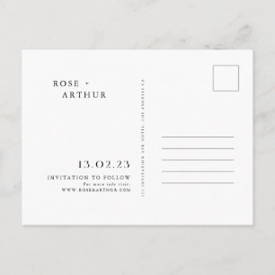 Faire-part de Save The Date minimaliste et chic