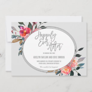 Faire-part d'élévation de la couronne de fleurs d'