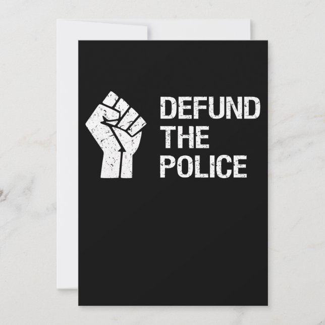 Faire-part Dépensez Le Don De La Police (Devant)