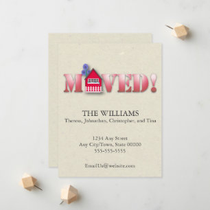 Faire-part déplacé (rouge)