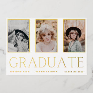 FAIRE-PART des cadres photo Gold Foil