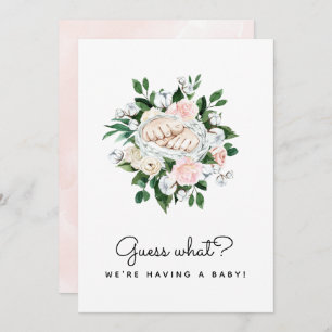 Faire-part Devinez quelle grossesse révéler Ultrasound Girl F