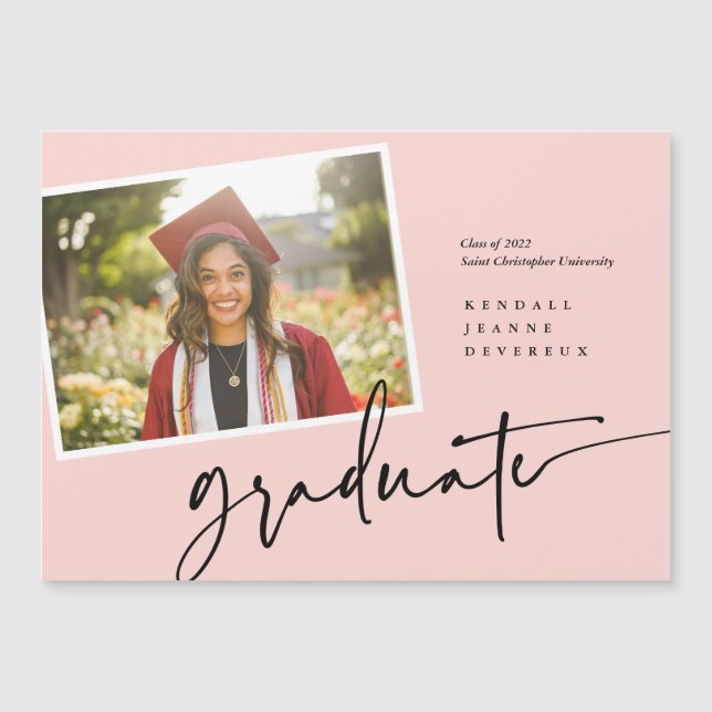 Faire-part d'instantané des diplômés de la photo m (Devant)