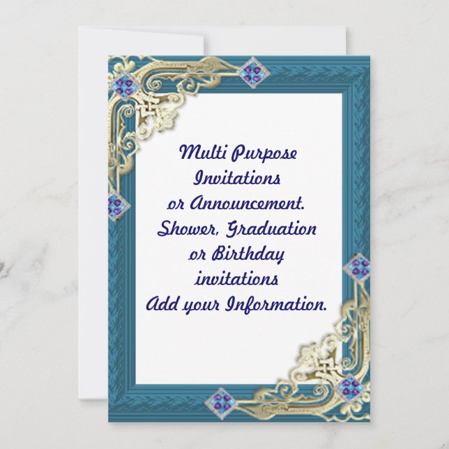 Faire-part d'invitation multifonction (Devant)