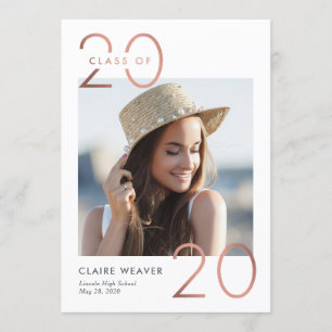 Faire-part d'invitation pour l'année d'encadrement