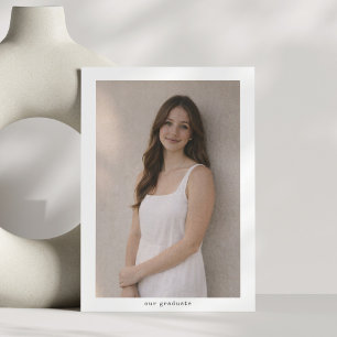 Faire-part Diplômé de la promotion 2026, photo verticale mini