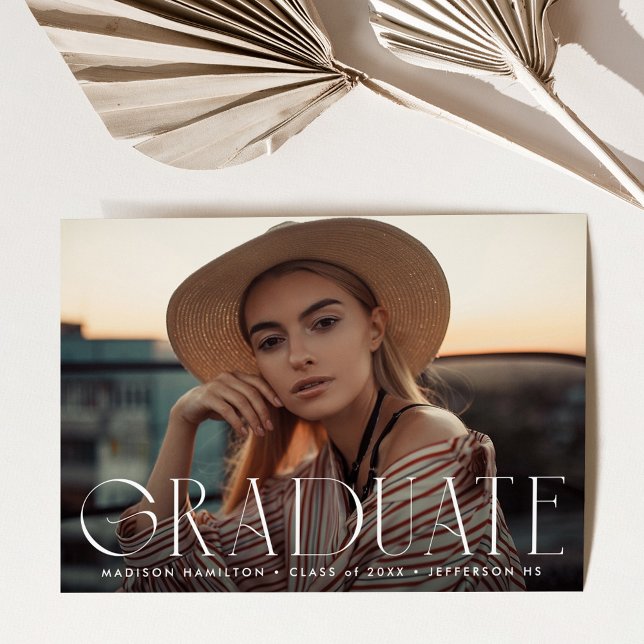 Faire-part Diplôme de photo moderne simple (Créateur téléchargé)