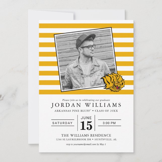 Faire-part Diplômé des Golden Lions de l'UAPB (Devant)