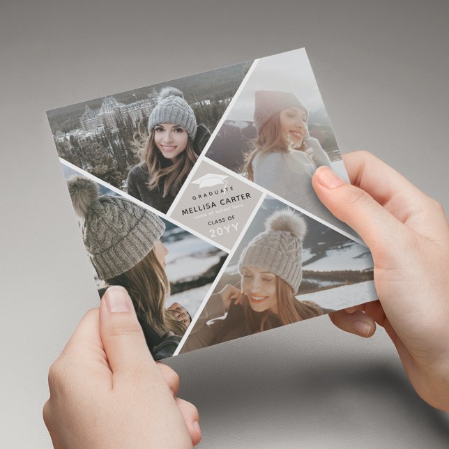 Faire-part Diplôme d'études supérieures en Collage Multiphoto (Créateur téléchargé)