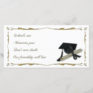 Faire-part Diplôme et casquette d'obtention du diplôme