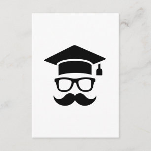 Faire-part Diplôme étudiant en moustache