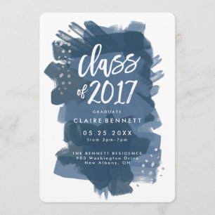Faire-part Diplômé Peint Promotion 2017 Diplômé