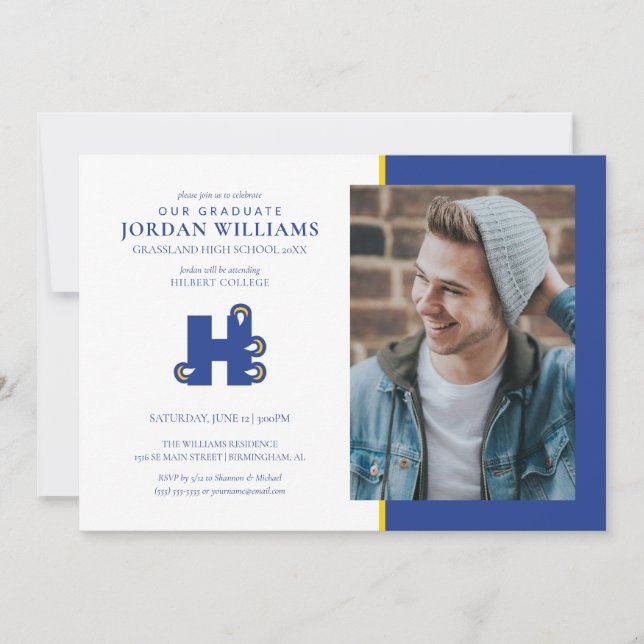 Faire-part Diplômés de Hilbert College (Devant)