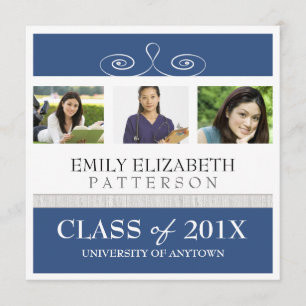 Faire-part d'obtention d'un diplôme de l'universit