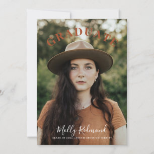 Faire-part d'obtention d'un diplôme de photographi