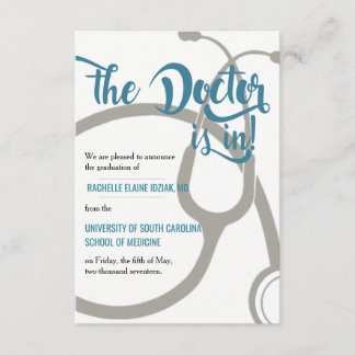 Faire-part Docteur en cours