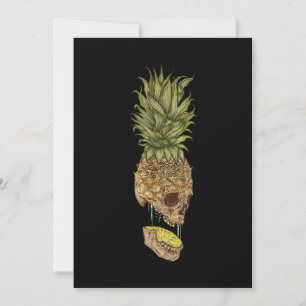 Faire-part Don d'été d'ananas au crâne hawaïen