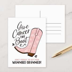 Faire-part Donnez à Cancer la carte postale d'amorçage