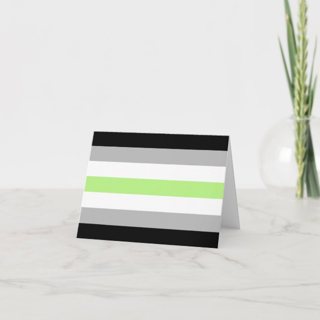 Faire-part Drapeau de fierté agender (Devant)