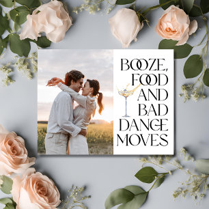 Faire-part Drôle Photo QR Code Mariage Enregistrer la date