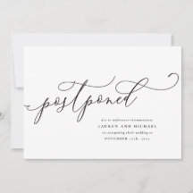 Écriture Flourished Reporté Changement de Date