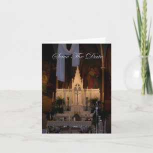 Faire-part Église Enregistrer la date