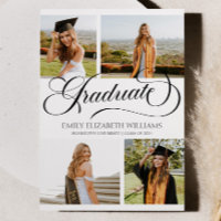 Élégant Photo personnalisée Collage de photos Grad