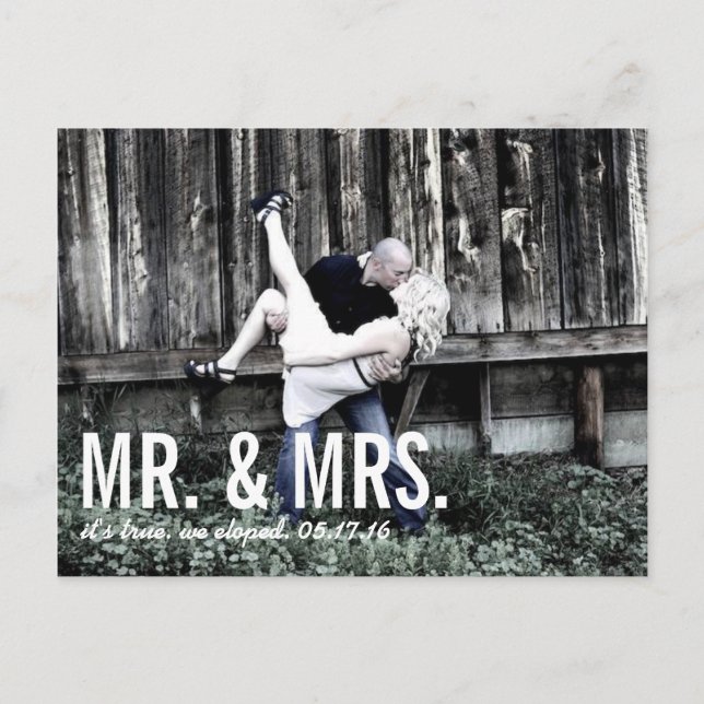 Faire-part Elopement (Devant)