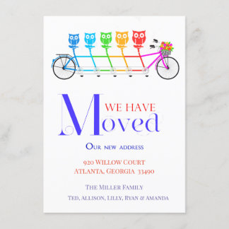 faire-part émouvante vive et colorée pour la famil