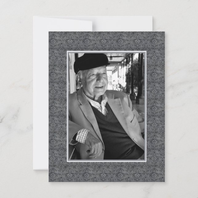 Faire-part En souvenir du souvenir - photo de l'avis de décès (Devant)