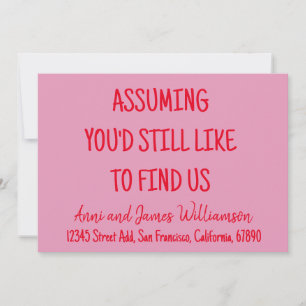 Faire-part En supposant que vous aimeriez toujours nous trouv