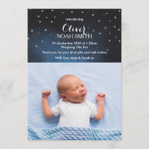 Enfant garçon faire-part/carte de remerciements