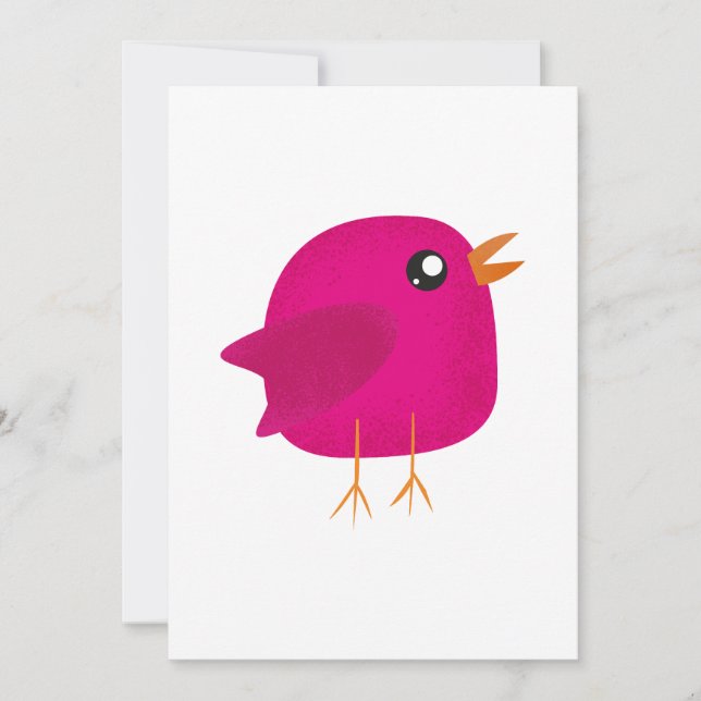 Faire-part Enfants mignonette birdy (Devant)