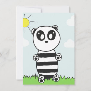 Faire-part Enfants Panda