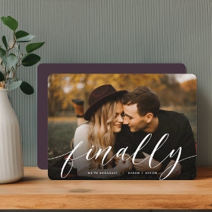 Faire-part Enfin Fiançailles photo complet