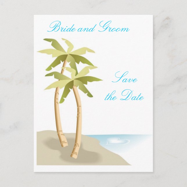 Faire-part Enregistrer la carte postale Date (Devant)