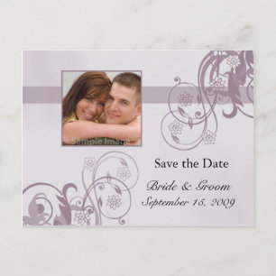 Faire-part Enregistrer la carte postale Date Photo