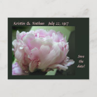 Enregistrer la carte postale Mariage Date Pink Peo