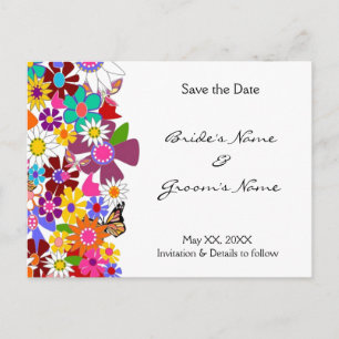 Faire-part Enregistrer la date - Carte postale Mariage