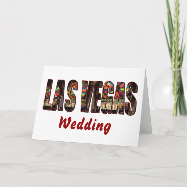 Faire-part Enregistrer la date/le Mariage de Las Vegas (Devant)