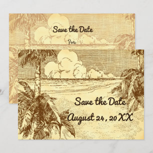 Faire-part Enregistrer la date Personnalisation de la plage V